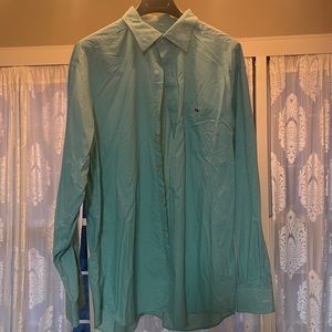 L - Vineyard Vines Green Button Down